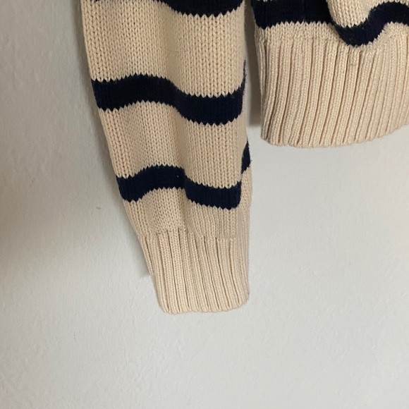 Brandy Melville Aleah Cream and Black Zip-Up Sweater - Picture 7 of 10